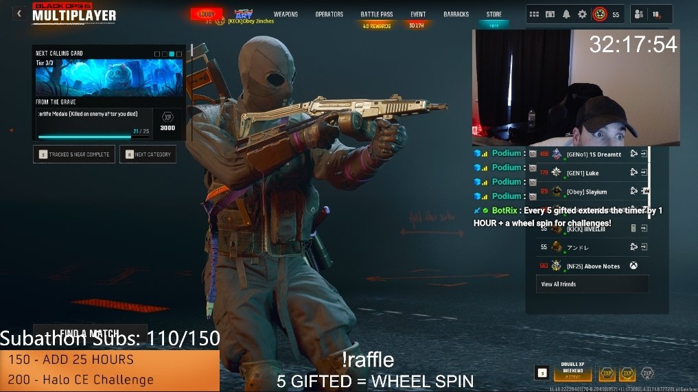 I MUST DROP A 30 KILL GAME IN SnD THIS STREAM OR I MUST ADD 5 HOURS TO THE CLOCK 

TAP IN OR TAB UP LIVE ON <a href="/KickStreaming/">Kick</a> 

KICK.COM/RYDOG2NASTY
