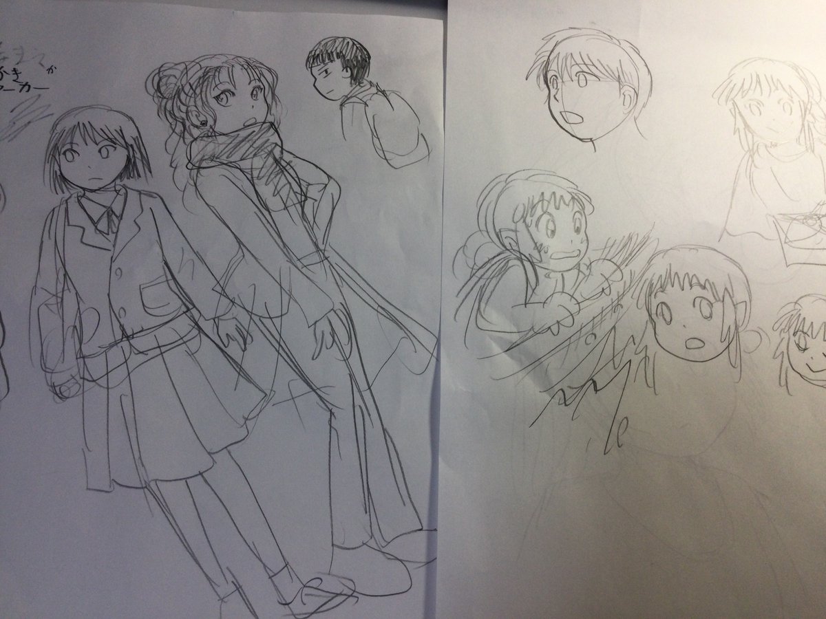 カーシュのお父さん、お母さん、落書き、船がちょっと怖いキオナ

今忙しくて落書きしか載せられないのですが。
ラフであまり潰れた顔を描くと、本番でコマに入りきらなくなります。 