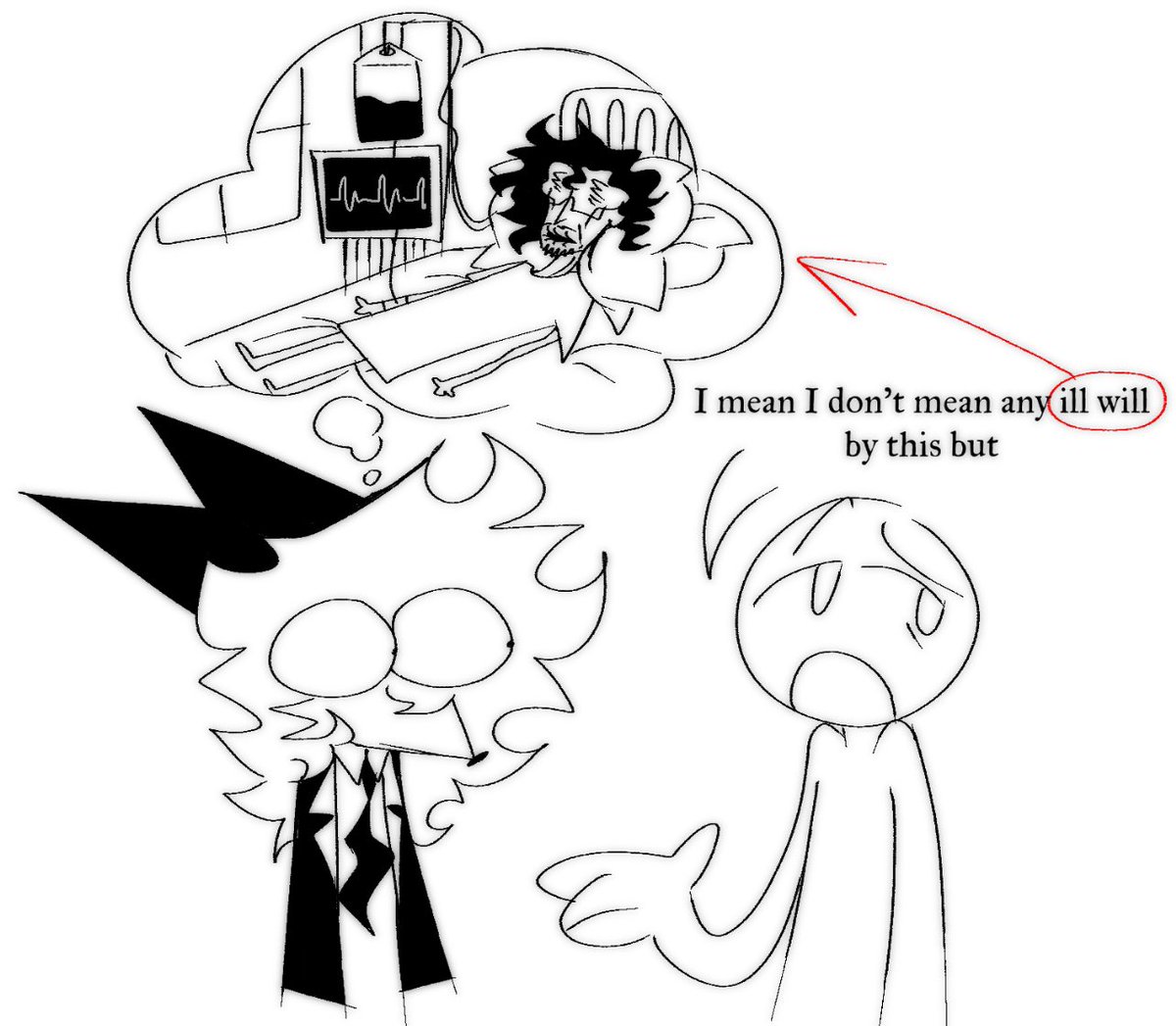dr_antikechi's tweet image. “You should totally show Will your amazing fanart of him whenever you can!”
The amazing fanart in question:
#willwood #willwoodfanart #wwtwt #willwoodandthetapeworms