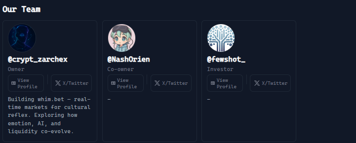 Omsuskes's tweet photo. 🟢Live launch on @virtuals_io geneses. Closing in 14h.

If you have a lot of Virgents point, then this is where you should max bet. 

A tweet about @whimdotbet @whimsy_ai 

The Project's Core Offering (8/10) 🟢

Whimbet is a platform that captures opportunity in livestreams, turning audience energy and reactions into on-chain prediction markets. Whim bet enables to  catch the spark just as it ignites and spins it into a tradable moment.

As the whitepaper puts it, “It’s not about forecasting the future—it’s about capturing the moment" 

Timeline and Development Stage (6/10) 🟡

The whitepaper dropped in April 2025, marking the project is caming from a fresh idea in the product makret fit. They are highlighting Twitch’s meteoric rise past 6.5 million peak concurrent viewers, a wild 1200% surge since 2015. 

No roadmap really shown on the whitepaper so far.

The Creators And Investors (7/10)🟢

The Owner @crypt_zarchex 
CoOwner @NashOrien 
Both of these founders are relative using a new account. I cant dig much information on them. These are quite redflags

//BUT//

Investor @fewshot_ 
If you are not around during the first bullrun of @virtuals_io , $SEKOIA is one of the first OG and multi millions marketcap launch of $VIRTUAL. 

My guess is that these projects are the result of @fewshot_ brainstorming and he is heavily involved. So betting on him is the main deal here.

Market Opportunity (8/10)  🟡

The whitepaper identifies a massive opportunity, noting that the "livestream economy today commands over $150 billion in aggregate annual economic influence"

The core purpose of https://t.co/Lc0eq02GVk is to enable a model where the value generated by collective attention can be captured and traded by the very people who create that value-the viewers. 

As the whitepaper articulates: "Each viral moment, rage quit, clutch play, or unexpected kiss generates a massive spike in attention. Billions feel it. No one monetizes it"

🟢Conclusion (8.5/10) 🟢

Whim is a new fresh and ambitious attempt to create a new type of betting market based on the real-time capture of collective attention and emotion. 

The overall idea itself is a genius move, but the roadmap and current teams capability will need a lot of time to proof and currently quite questionable.

However, a punt into this project with your Virgents is 100% profitable. Tokenomic itself is quite good. Will wrote about it in the other thread.

Like and retweet if you find this is helpful!