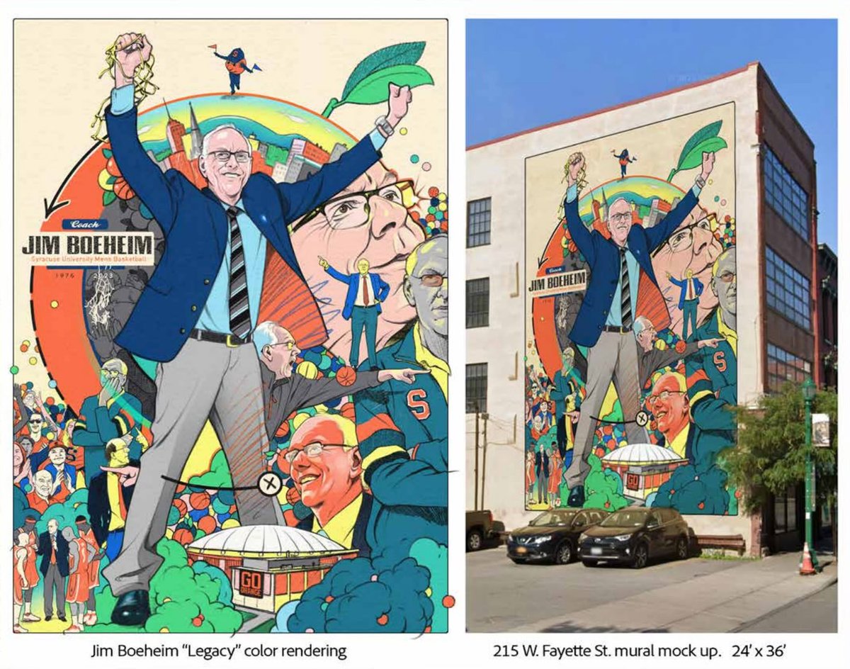 Syracuse’s Jim Boeheim mural nears approval, after artist receives former coach’s permission syracuse.com/entertainment/…
