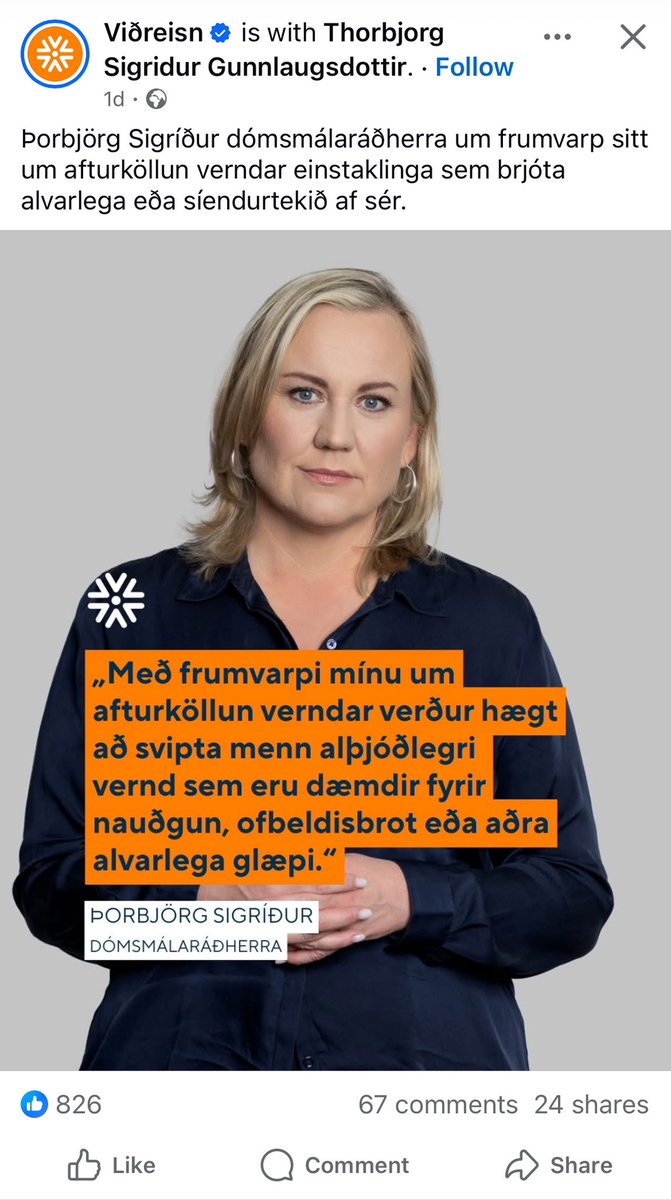 Það er ótrúlegt að þetta sjálfsagða frumvarp sé fyrst lagt fram núna. Sjálfstæðisflokkurinn sat í ríkisstjórn í áratug, með dómsmálaráðuneytið meirihlutann af tímanum…