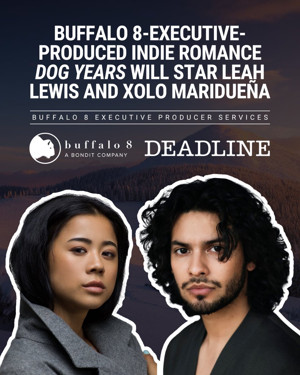 🎉 Excited to announce that production has wrapped on the Buffalo 8 Executive-Produced film DOG YEARS starring Leah Lewis (The Half of It / Elemental / Matlock) and Xolo Maridueña (Blue Beetle / Cobra Kai).

🦬 DOG YEARS was greenlit through Buffalo 8 EP Services.