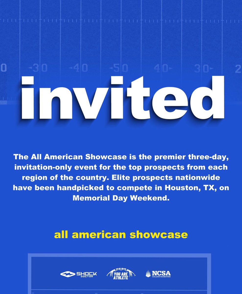 AndersonJaylenn's tweet image. Thank you @youareathlete for the all-American showcase invite look forward to show up and show out !
@BamPerformance @PF_HighFootball @The_QuincyD