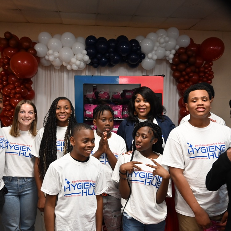 The STEM innovators at South Hampton K-8 unveiled their award-winning Hygiene Hub tonight at Renew Birmingham! The vending machine enables women in need to acquire diapers and hygiene products at no cost by scanning a QR code. #SuccessStartsHere