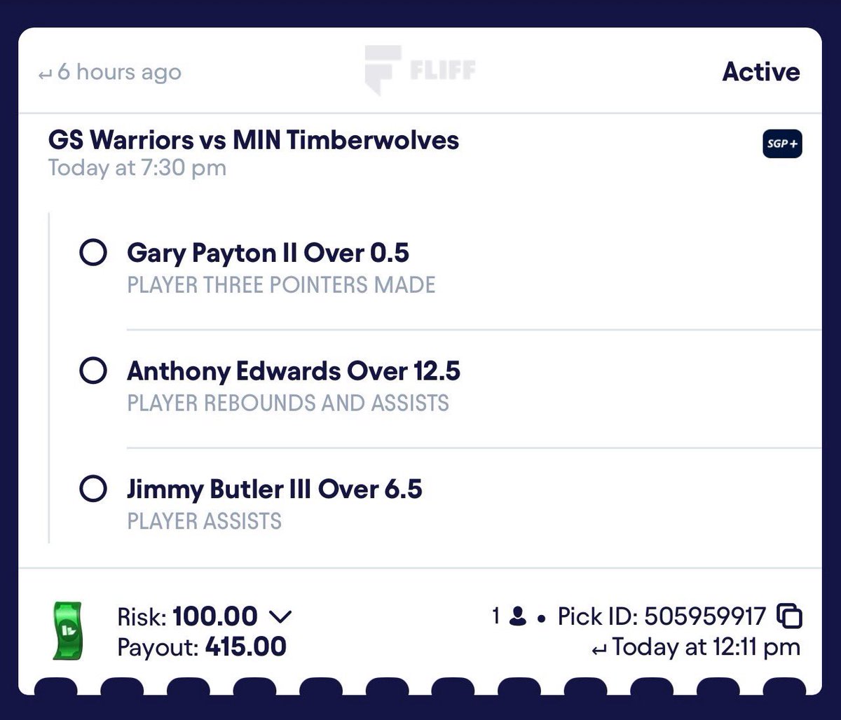 TonysPickz's tweet photo. 🔒Lock or Flop 🩴

💰$50 to a follower who likes and shares this post if the parlay hits!

Let’s win some money tonight!

#NBA #NBAPlayoffs #SportsBettingX #SportsBets #PlayerProps #PropBets https://t.co/yN7TRvDHgQ