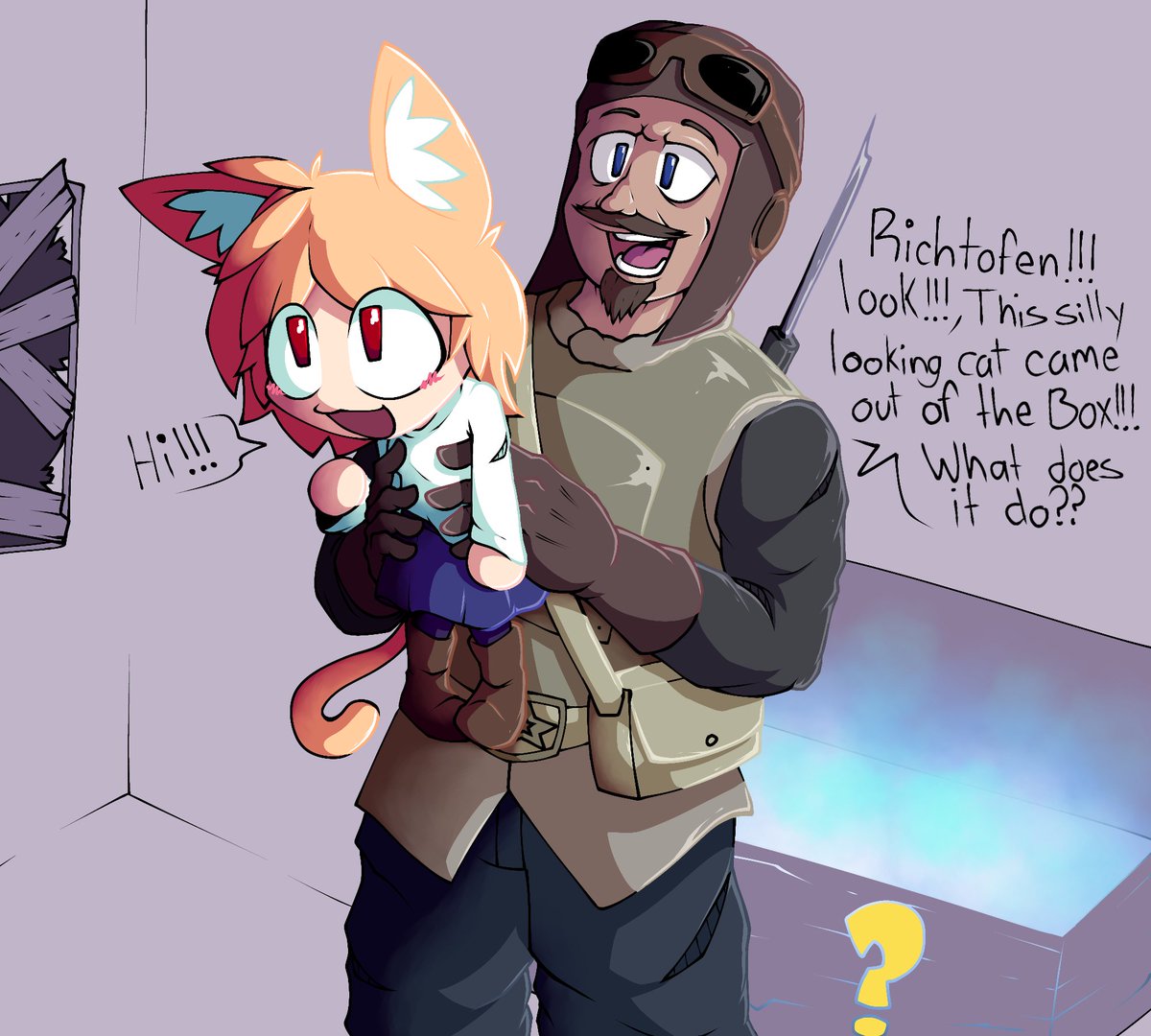 Random drawing i made, I'll prob make more stuff like this
(Im bad drawing backgrounds)
#NecoArc #nikolaibelinski