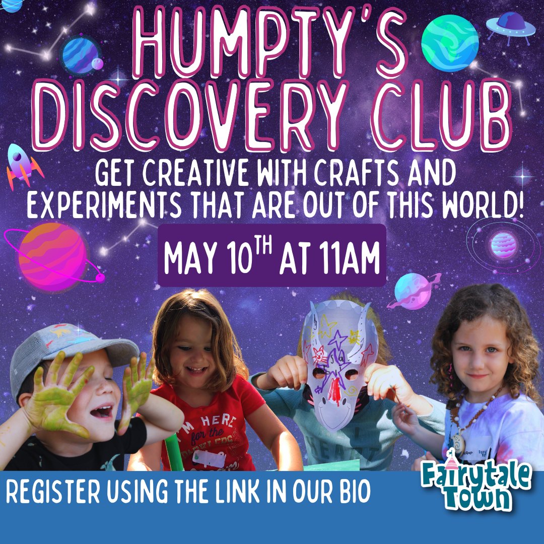 Join us this Saturday in the Story Center for our STEAM workshop for ages 5-10! This session will feature crafts and experiments that are out of this world! Sign up in advance for this FREE activity by clicking the link in our bio.