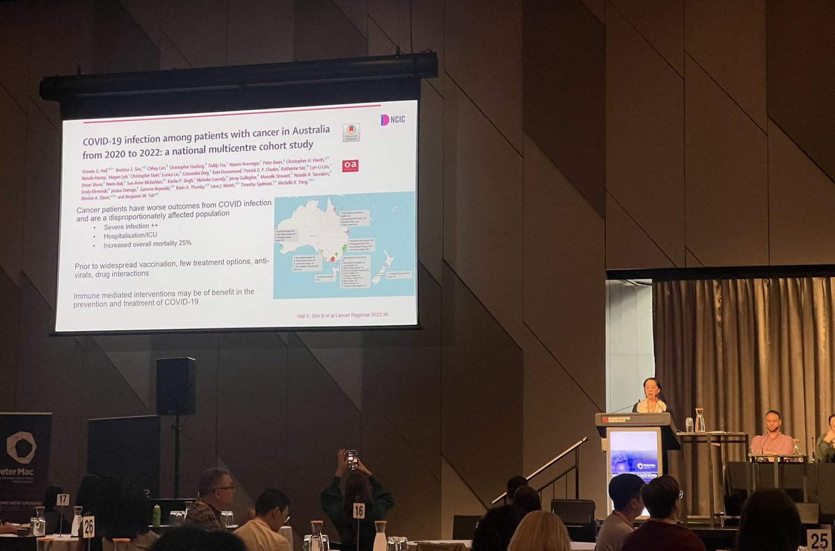 Belinda Campbell (@belinda_campbe) on Twitter photo A/Prof Michelle Yong never fails to impress! Thank you, Michelle, for a brilliant & engaging plenary presentation at the 2025 <a href="/PeterMacCC/">Peter Mac Cancer Centre</a> Research Symposium. Important research in infection risk & treatment in our immunocompromised patients with #cancer.
<a href="/michyong2/">Michelle Yong</a> <a href="/PeterMacRes/">Peter Mac Research</a> A/Prof Michelle Yong never fails to impress! Thank you, Michelle, for a brilliant & engaging plenary presentation at the 2025 <a href="/PeterMacCC/">Peter Mac Cancer Centre</a> Research Symposium. Important research in infection risk & treatment in our immunocompromised patients with #cancer.
<a href="/michyong2/">Michelle Yong</a> <a href="/PeterMacRes/">Peter Mac Research</a>