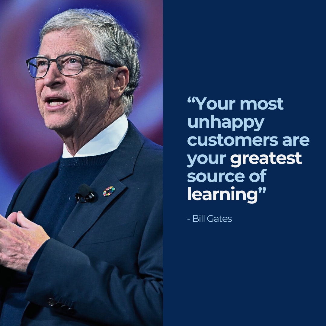 Negative feedback isn’t failure — it’s free insight. The best startups listen, adapt, and grow. Are you paying attention to what your customers are really saying?

#StartupWisdom #BillGates #CustomerFeedback