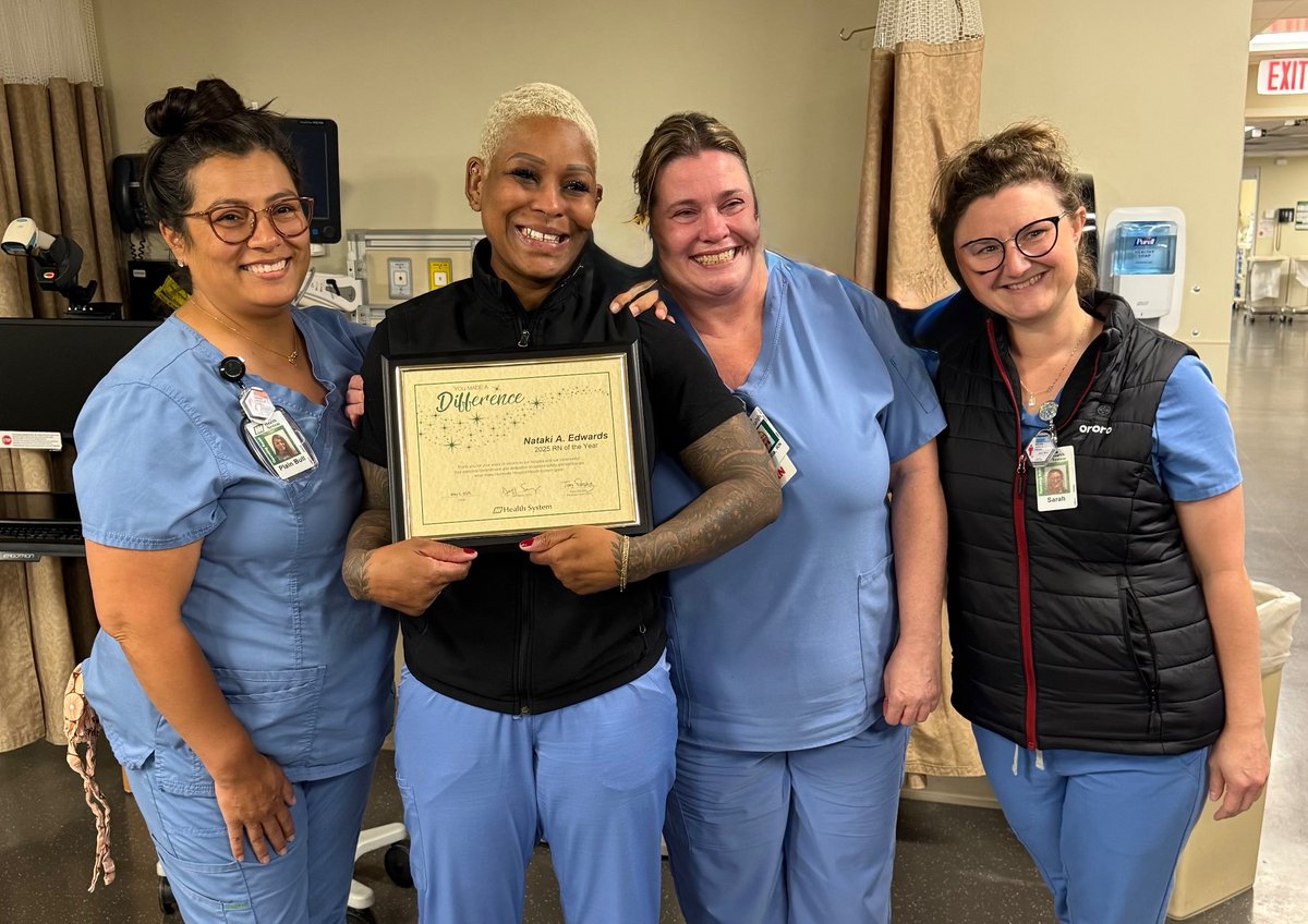 For #NationalNursesWeek, we are excited to shine a light on a truly exceptional caregiver: Nataki Edwards from our Post Anesthesia Care Unit is HH's 2025 Registered Nurse of the Year. Click the link to learn more about her fascinating story ▶️ bit.ly/4kanIWT