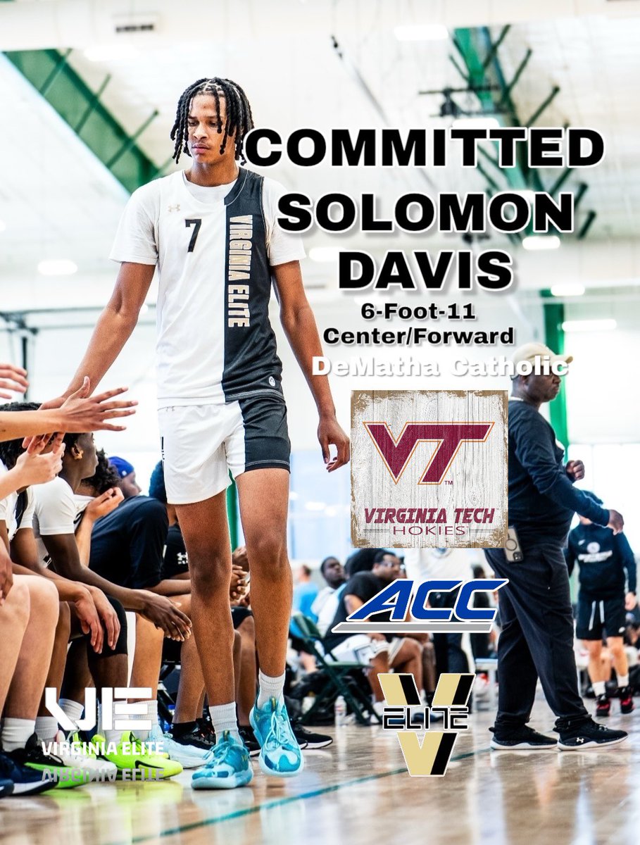 Virginia Elite - UA Next (@vaelite) on Twitter photo So proud of 6-11 C/F <a href="/solomondavis25/">Solomon Davis</a> Solomon Davis on his Official Commitment to
Virginia Tech University (ACC) Hokies <a href="/HokiesMBB/">Virginia Tech Men's Basketball</a> #vaelite #uanext So proud of 6-11 C/F <a href="/solomondavis25/">Solomon Davis</a> Solomon Davis on his Official Commitment to
Virginia Tech University (ACC) Hokies <a href="/HokiesMBB/">Virginia Tech Men's Basketball</a> #vaelite #uanext