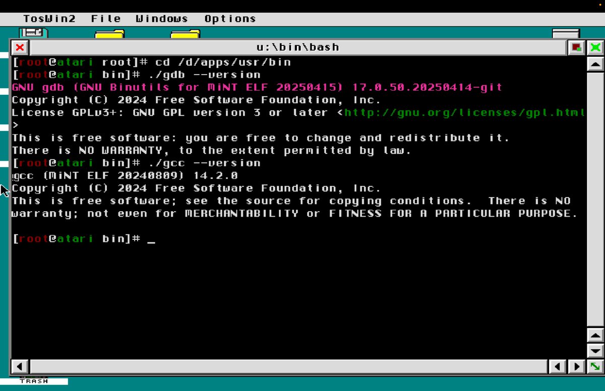 Still blows my mind that you can run such modern software on a 30+ year old Atari running at 16MHz