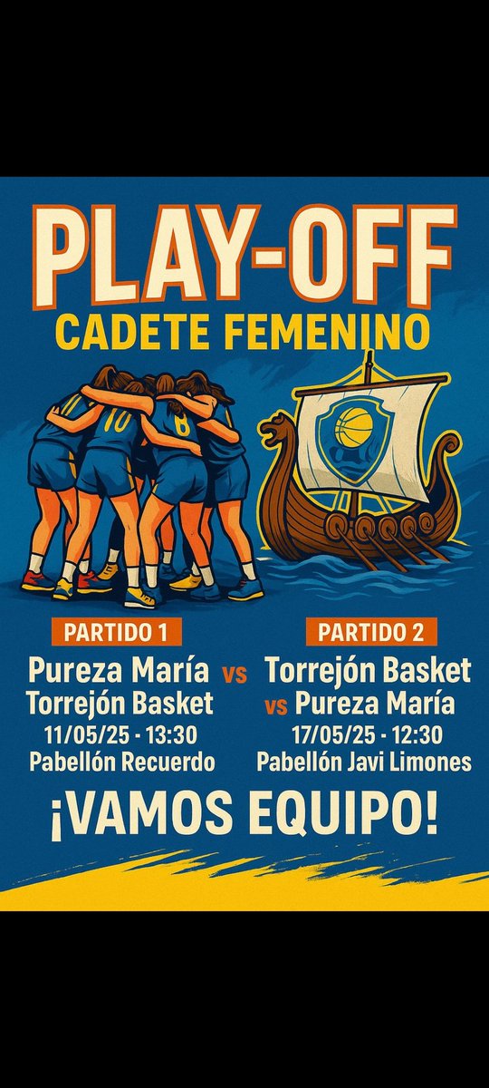 ivanjerez77's tweet photo. Todos a apoyar a las cadetes del Torrejón. Llevan el nombre de nuestra ciudad por toda la comunidad con mucho orgullo . VAMOS TORREJON!!! @Ayto_Torrejon @Ale_Navarro_trj 
@BasketTorrejon https://t.co/lSky6CAqrg