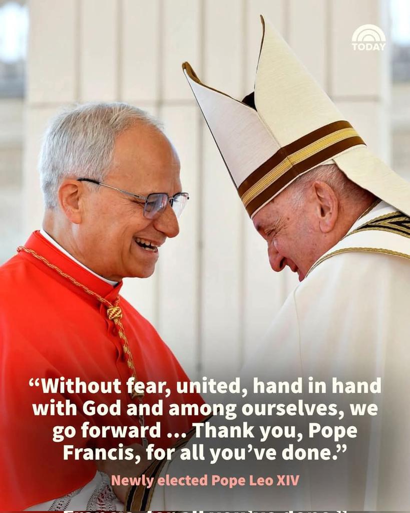 We honor the legacy of Pope Francis a humble servant of peace and mercy. As Pope Leo XIV begins his papacy, his words echo hope. “God loves you all and evil will not prevail.”
#PopeFrancis #PopeLeoXIV #Vatican #Faith #Unity