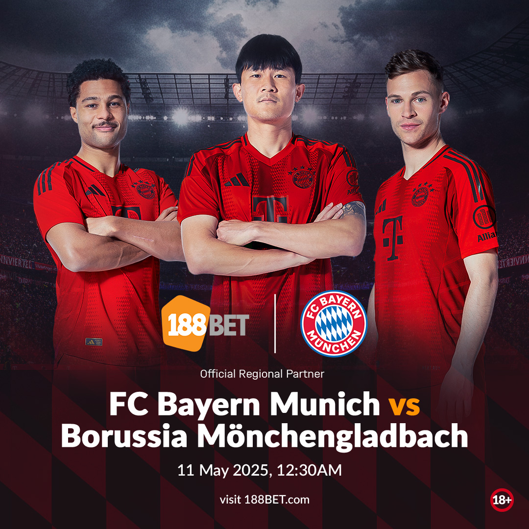 Final home game of the season 🏟️ 
An unforgettable night awaits at the Allianz Arena🔴 

 Visit 188bet.com for the best odds offer ! 
  
#188BET #188BETASIA #188BETFCB #188ASIA #Sports #football #MiaSanMia #FCBayern #FCB #bayernmunich #Bundesliga #FCBBMG