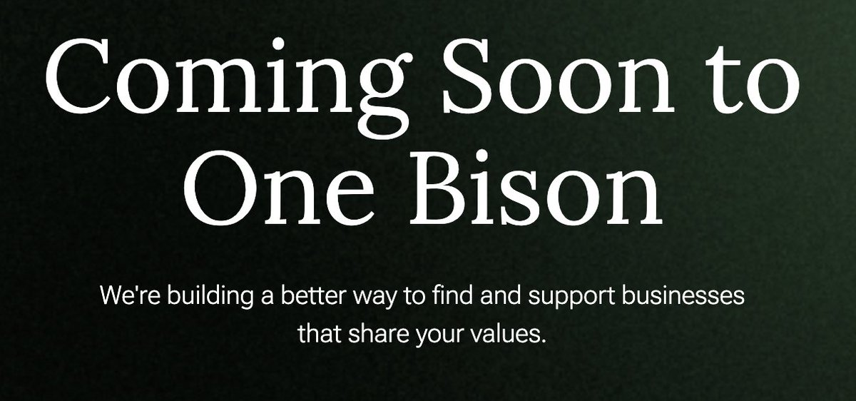 OneBisonUSA's tweet image. We’re launching our conservative business directory next week. 🇺🇸

A trusted resource to help Americans support businesses that reflect their values.

Built for those who believe that where you spend matters.

#OneBison #ShopYourValues #ComingSoon