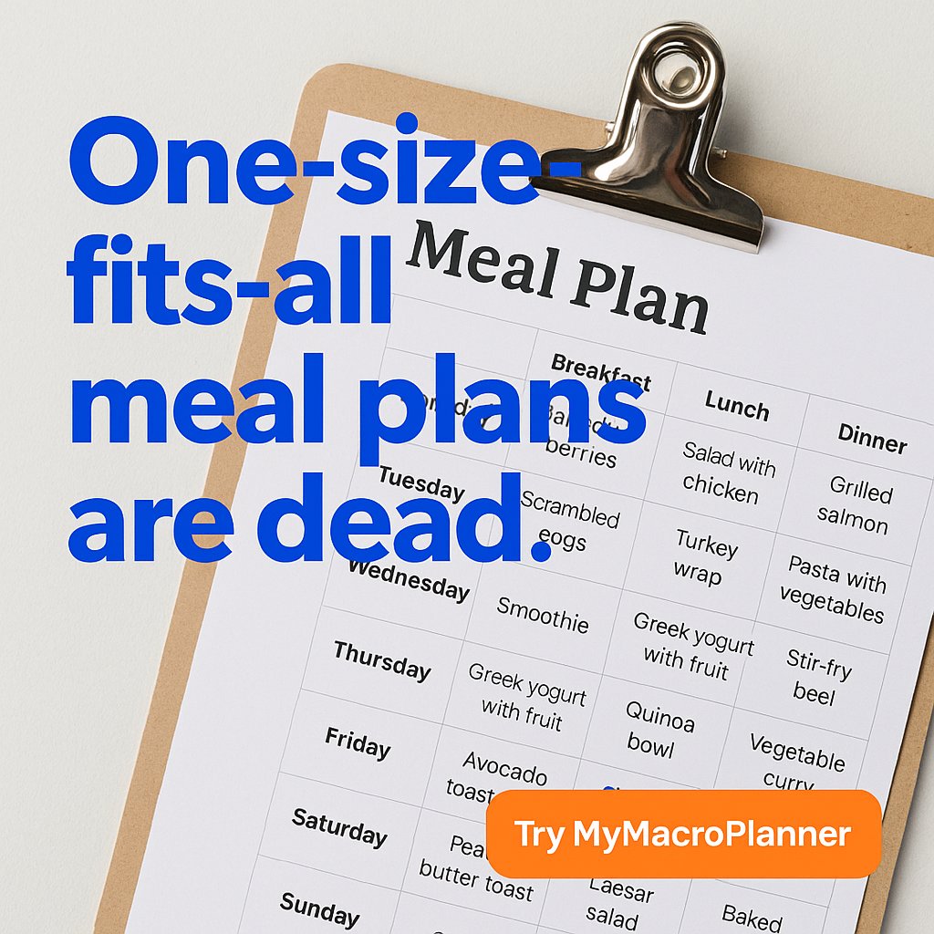 MyMacroPlanner's tweet image. &quot;One-size-fits-all meal plans are dead. ☠️&quot;
You’re unique. Your macros should be too.
👉 Tap the link in bio to get YOUR plan!

#nutrition #fitness #healthylifestyle #healthyfood #weightloss #wellness #nutritioncoach #healthcoach #fitfam #nycfitness #lahealth #mealprep