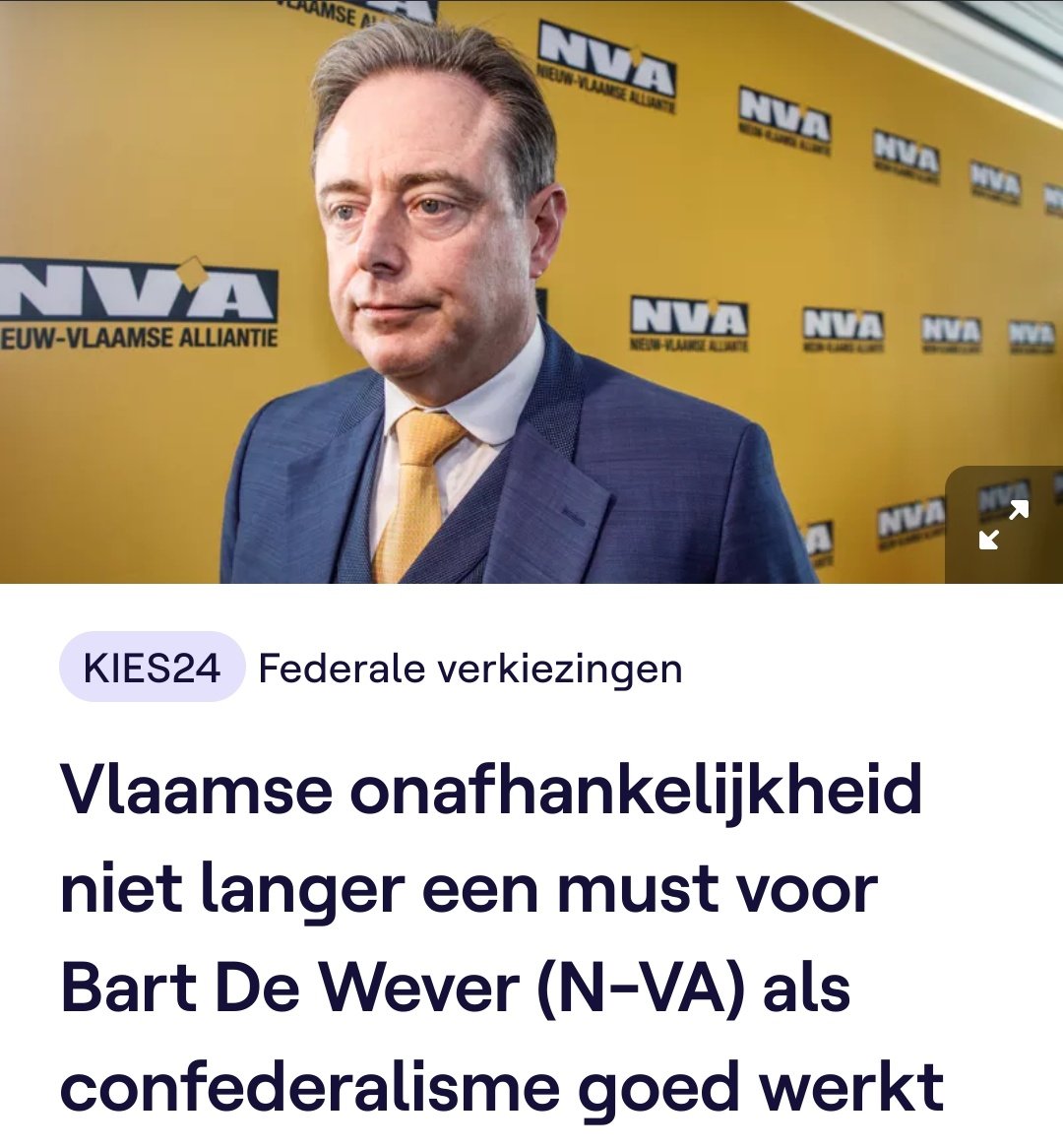 dirtyh44's tweet photo. Begrijp ik het goed?

@de_NVA die nu pleit voor de oprichting van een Palestijnse staat terwijl ze zelf artikel 1 van de statuten van de partij - Vlaanderen onafhankelijk - de facto overboord hebben gekieperd?

🤡 partij. https://t.co/Ty9vuo0Dp5