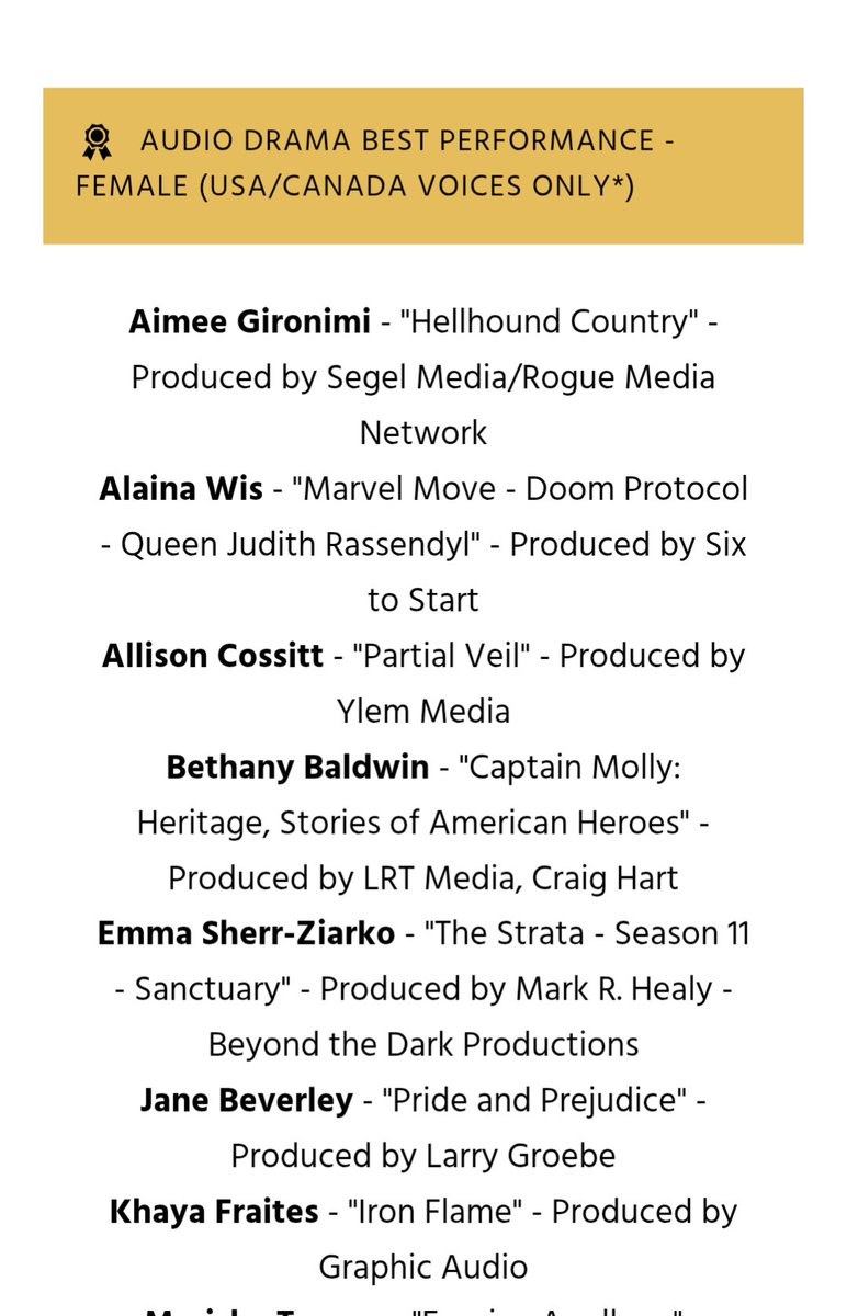 Thrilled AF to be nominated for my work as Josie Ward! 🤘🏻❤️💚🌳🍄🌳💚🖤