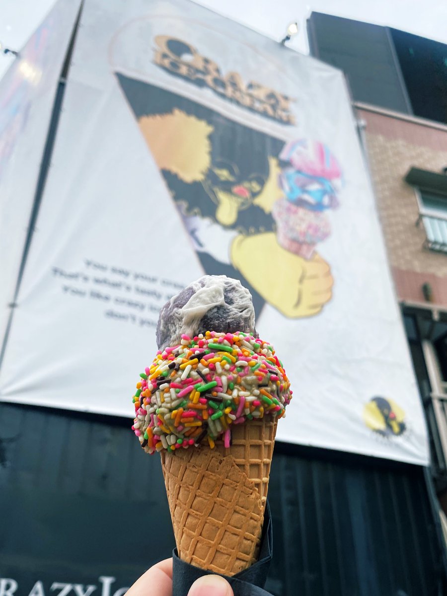 5月9日は #アイスクリームの日 。
本日よりクレイジーアイスクリームとコラボも始まりました🍦 <a href="/crazyicecreamjp/">クレイジーアイスクリーム</a> 岡山大供店限定、6/8(日)まで！！