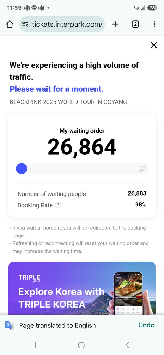 มีคนไทยกดบัตรคอน #BLACKPINK #Goyang ได้บ้างมั้ยค่าาาม เรากดแล้วเว็บเด้งออกจากคิวตลอดเลย สงสัยอดดู #BLACKPINK2025WORLDTOUR