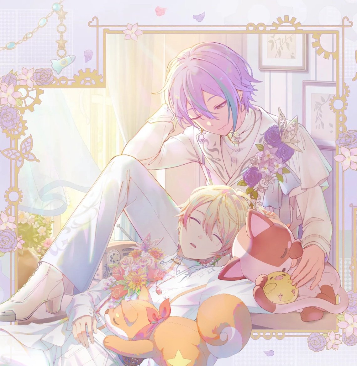 "He looks so charming when he sleeps.."