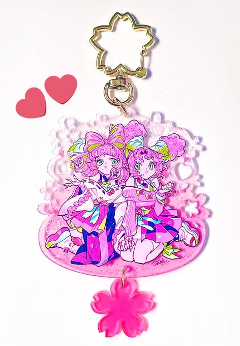 さくらもちツインズの可愛いアクキーが届きまして #好きを形にトリニティ 