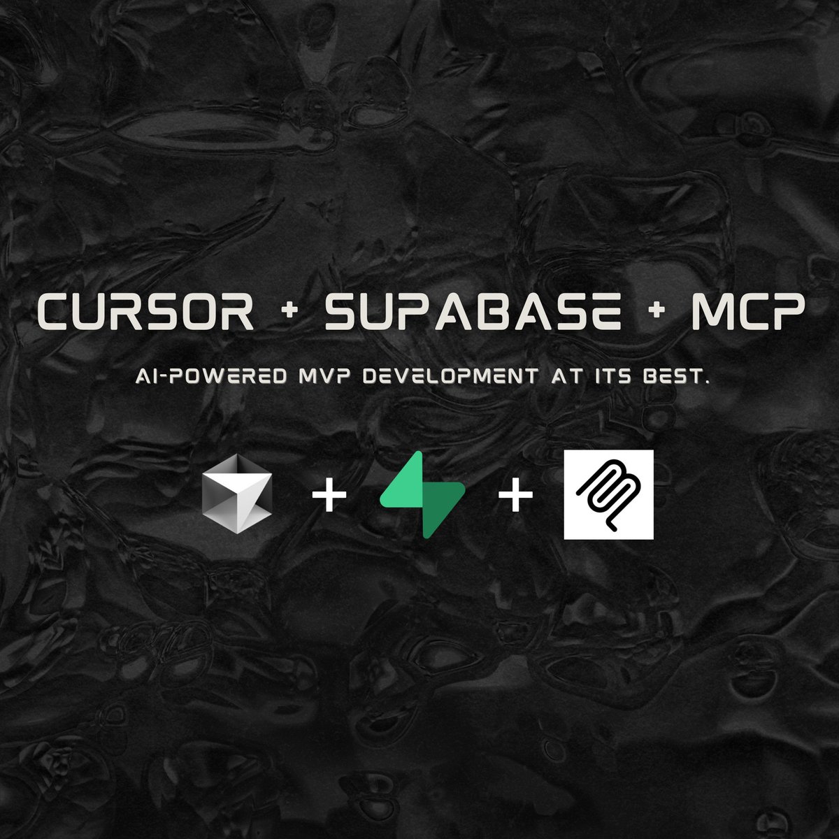 Cursor + Supabase + MCP = AI驱动的MVP开发，效率拉满。

我在用这套组合更快、更便宜、更聪明地开发MVP，AI直接搞定后端、数据库和迁移。

咱们来拆解一下。