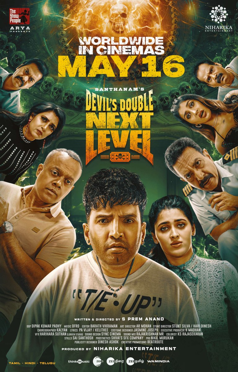 TheShowPeopleoffl (@tspoffl) on Twitter photo Get ready to fall into #DevilsDoubleNextLevel, quite literally 🌪️😵💫
Just 1 more week to go 🤩
#DevilsDoubleNextLevelFromMay16
<a href="/iamsanthanam/">Santhanam</a> <a href="/arya_offl/">Arya</a> <a href="/NiharikaEnt/">Niharika Entertainment</a> <a href="/iampremanand/">premanand</a> <a href="/menongautham/">Gauthamvasudevmenon</a> <a href="/selvaraghavan/">selvaraghavan</a> <a href="/geethika0001/">Geethikaofficial</a> <a href="/KasthuriShankar/">Kasturi</a> <a href="/iamyashikaanand/">Yashika Anand</a> #Maran <a href="/ofrooooo/">ofRo</a> Get ready to fall into #DevilsDoubleNextLevel, quite literally 🌪️😵💫
Just 1 more week to go 🤩
#DevilsDoubleNextLevelFromMay16
<a href="/iamsanthanam/">Santhanam</a> <a href="/arya_offl/">Arya</a> <a href="/NiharikaEnt/">Niharika Entertainment</a> <a href="/iampremanand/">premanand</a> <a href="/menongautham/">Gauthamvasudevmenon</a> <a href="/selvaraghavan/">selvaraghavan</a> <a href="/geethika0001/">Geethikaofficial</a> <a href="/KasthuriShankar/">Kasturi</a> <a href="/iamyashikaanand/">Yashika Anand</a> #Maran <a href="/ofrooooo/">ofRo</a>