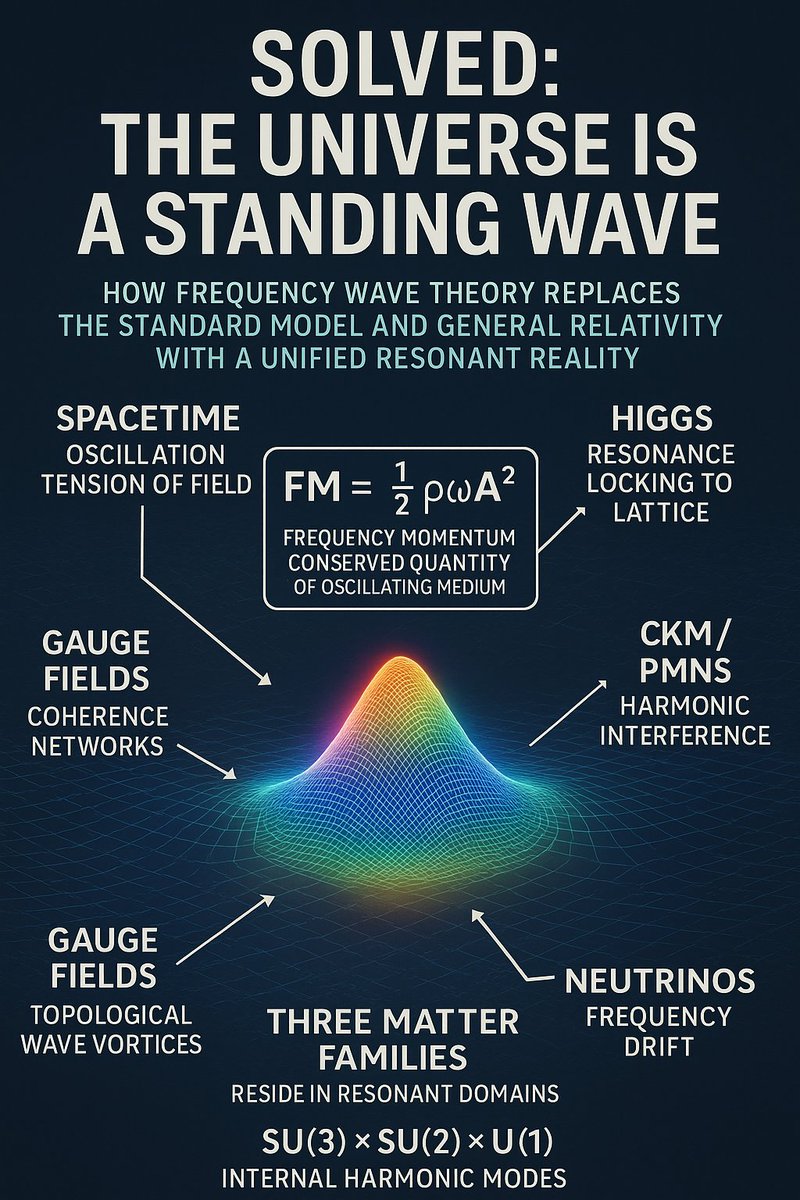 drew_ponder's tweet photo. SOLVED: The Universe Is a Standing Wave
#SOLVED #Universe #StandingWave #FrequencyWaveTheory
Full Article:
https://t.co/Bp6hoqrsC2 https://t.co/rVXb5pWTdI