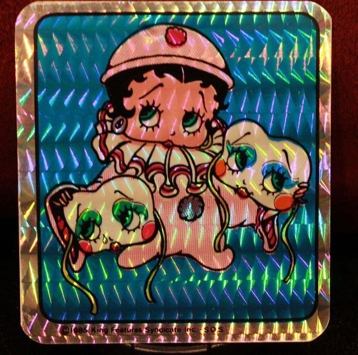 heartmorgue's tweet photo. Pierrot Betty Boop 90s stickers https://t.co/5Wir3NdEL7