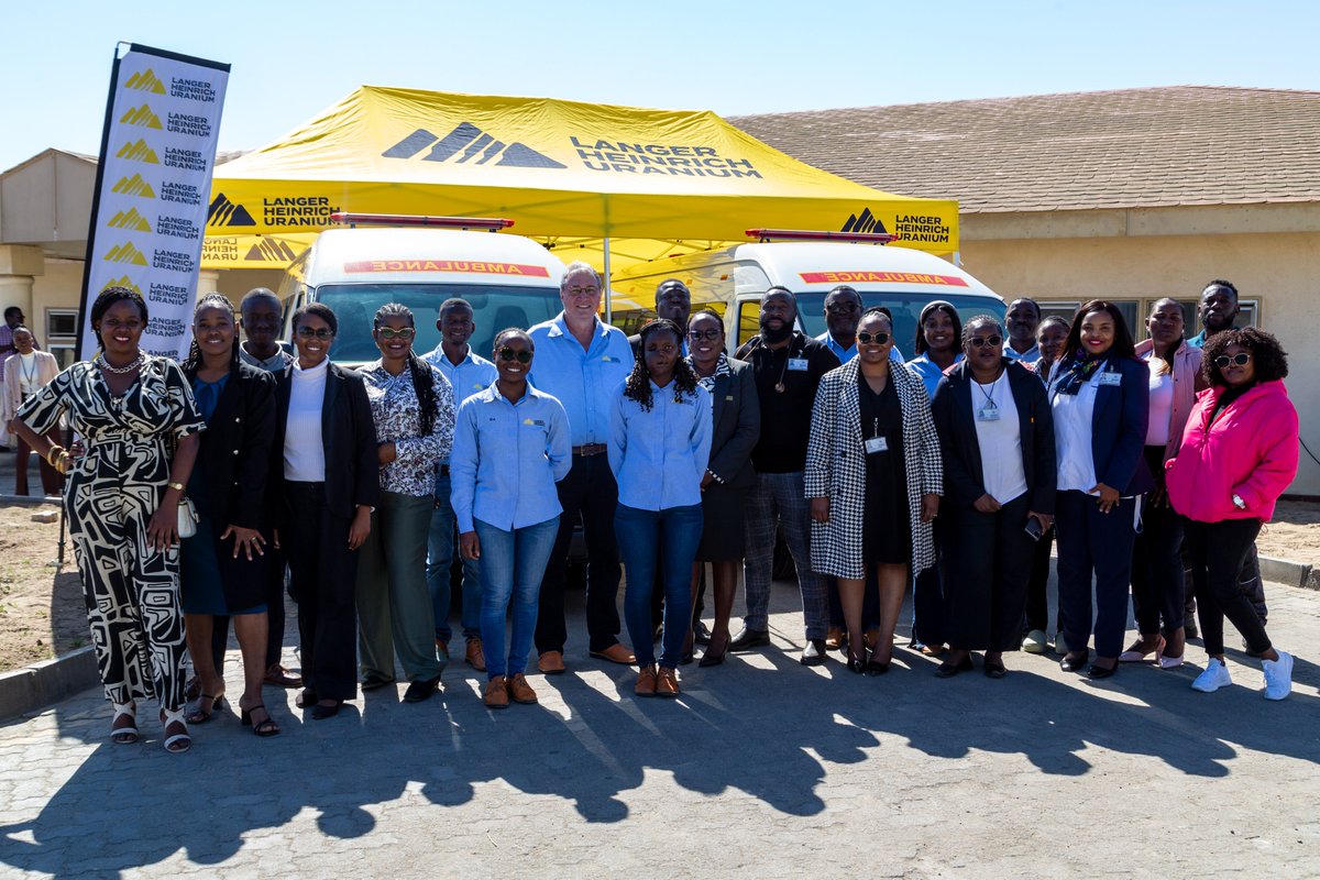 Paladin_Energy's tweet image. We’re committed to making a positive impact in the communities where we operate and recently the Langer Heinrich Mine donated two fully equipped ambulances to the Ministry of Health and Social Services. The ambulances will be distributed to the Swakopmund and Walvis Bay State…
