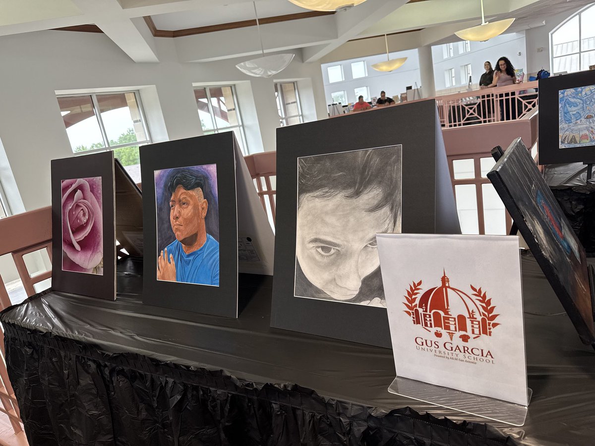 Gus Garcia at the art show-Fine Arts Academy