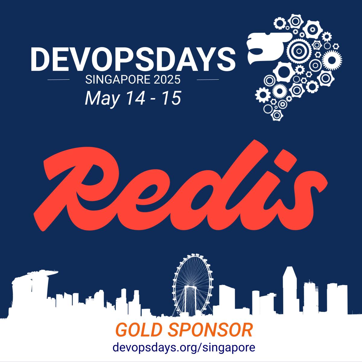 devopsdaysSG's tweet photo. We’re thrilled to announce Redis as a Gold Sponsor, celebrating our 10th year "DevOps Meets AI"!  Join us on May 14-15, 2025 at Stephen Riady Auditorium
Redis, a leader in real-time data platforms, powers lightning-fast applications critical to modern DevOps workflows. https://t.co/tYqfOwDoDO