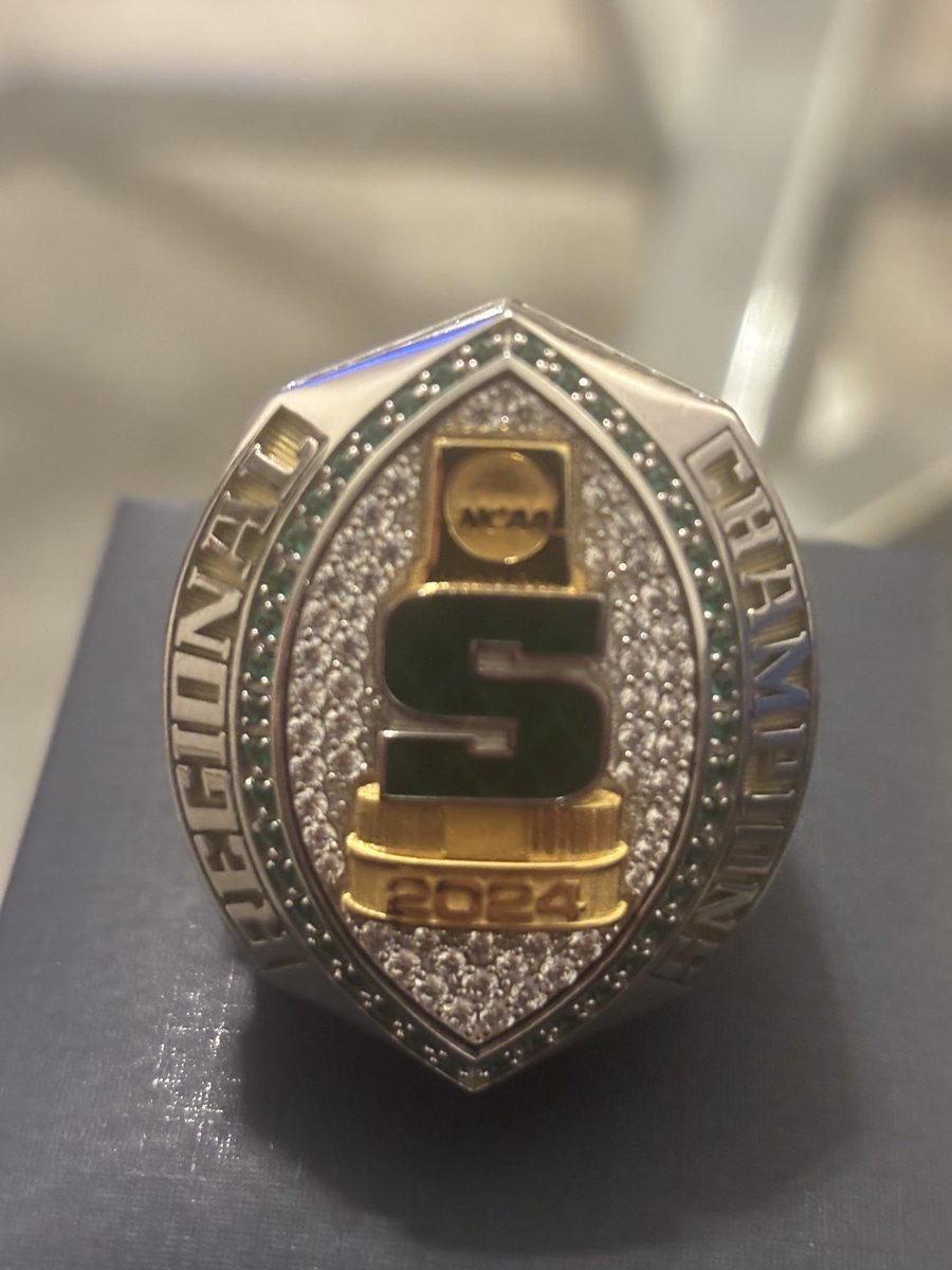 Rock football 2024 Regional Championship rings arrived today ! #3 National Ranking! #relentless