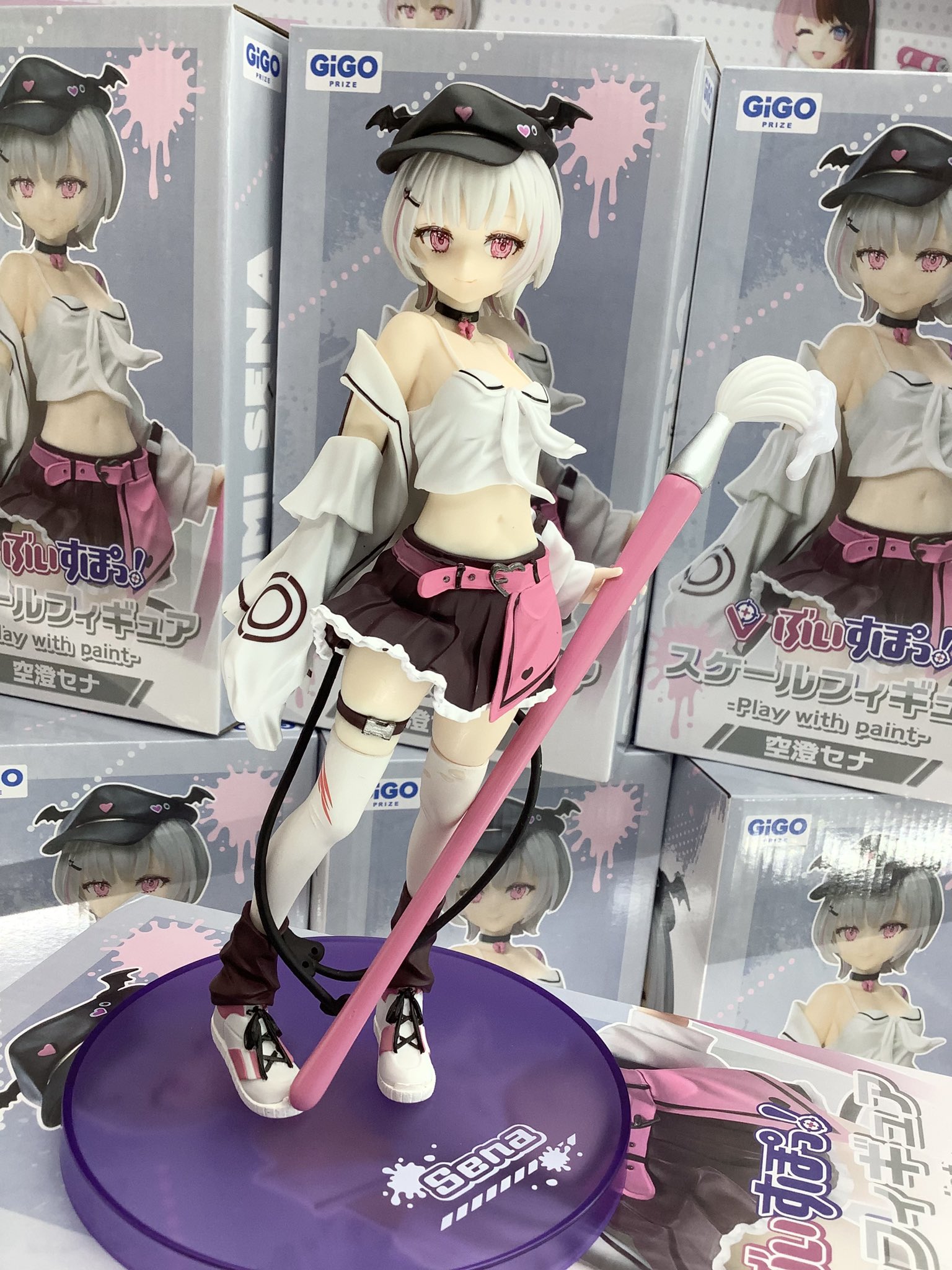 GiGO 橘ひなの&空条セナ　フィギュア へそ出し衣装がキュート！「ぶいすぽっ！」より橘ひなの、空澄