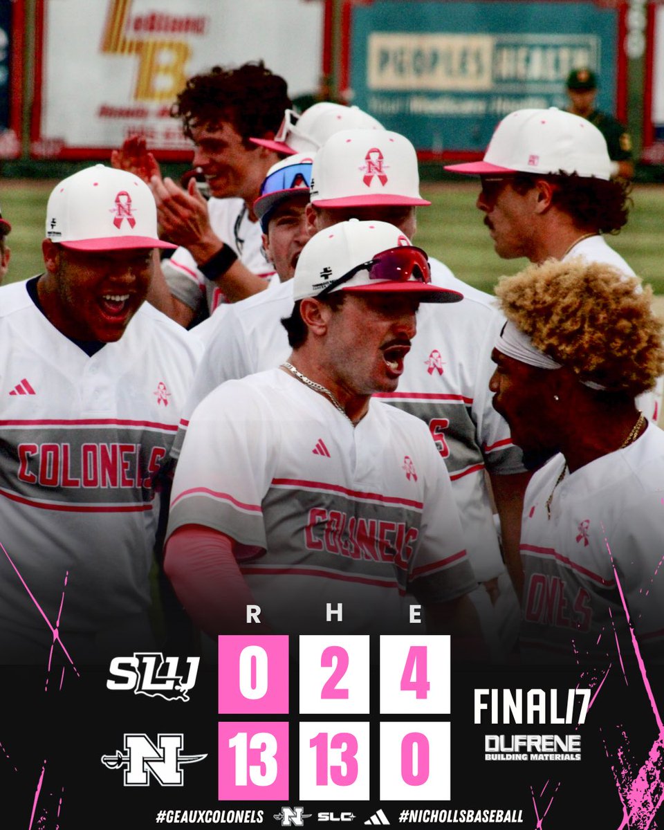 Nicholls_BSB's tweet photo. COLONELS TAKE GAME 1️⃣‼️⚔️ https://t.co/Da8Y6l6Xvc