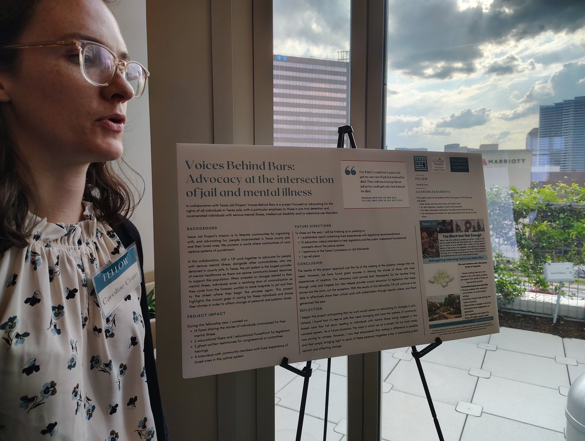 So proud of our Albert Schweitzer <a href="/SchweitzerASF/">ASF</a> public health fellow for her incredible work documenting the essential narratives of our vulnerable community members who are criminalized for their serious mental illness and developmental disabilities. 

Congratulations Caroline!