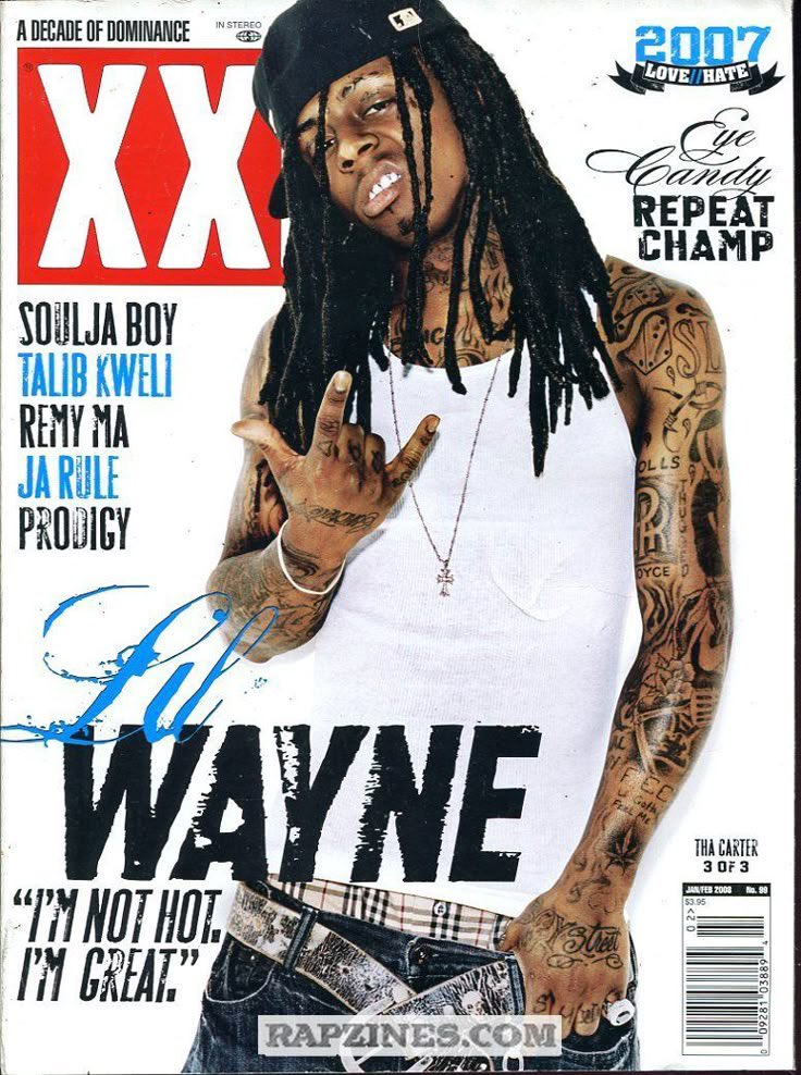 Lil Wayne XXL magazine cover (2008)
