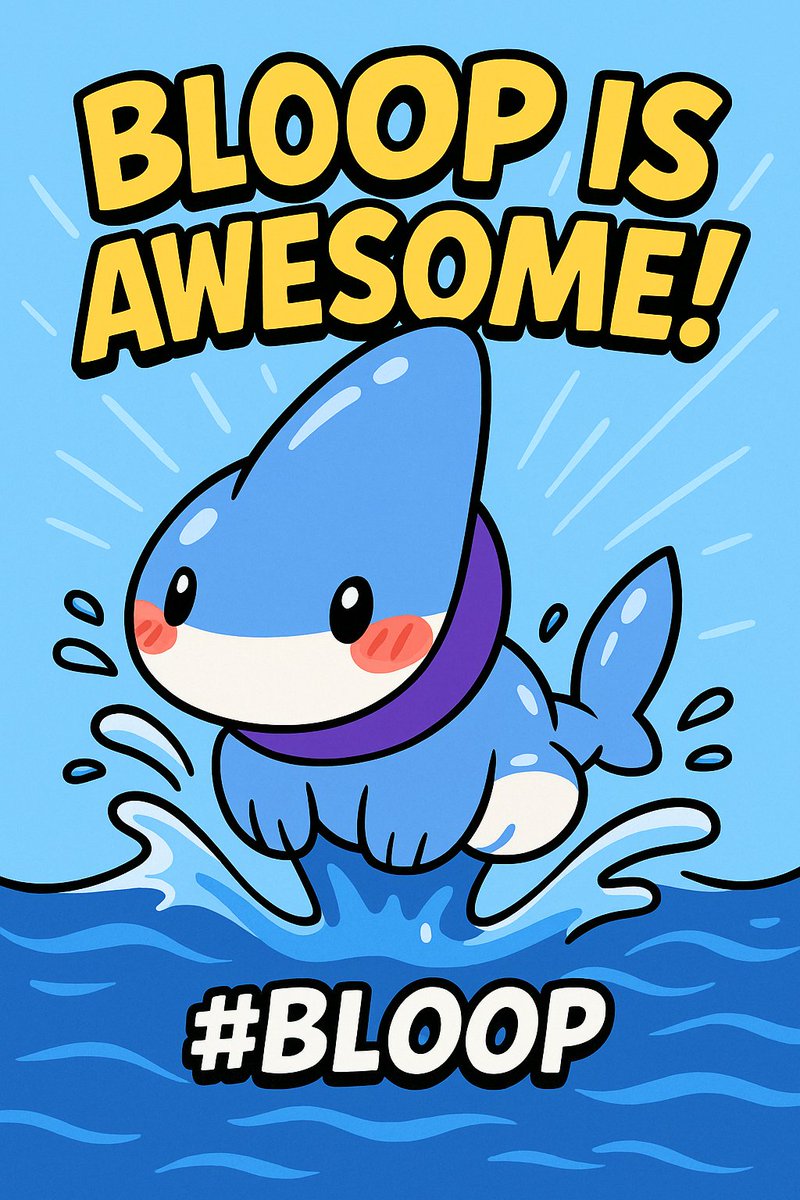 WolfpackSui's tweet image. Bloop Bloop @blooponsui 🐳🐬🦈 
Riding the funniest wave on Sui! $BLOOP turns every splash into yield and every meme into community. 🌊
@matteodotsui @JoshuaOrhue_

@GorJe5s @Imhiruviru @rimana546 
 Let’s flood CT with whale vibes! #BLOOP #Sui 🚀🚀🚀