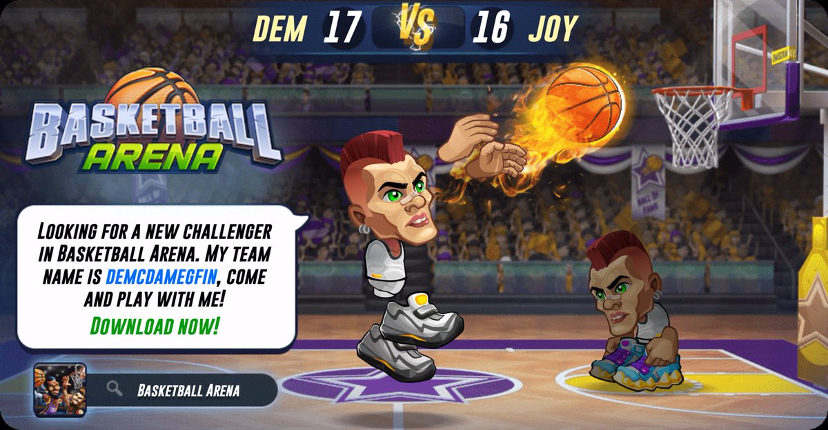 VeronicaLanae's tweet photo. Looking for a new challenger in Basketball Arena. My team name is demcdamegfin, come and play with me! Download now! https://t.co/pSLSvrJKPp #basketballarena @basket_arena I can’t please https://t.co/oCtJyPQ7Qf
