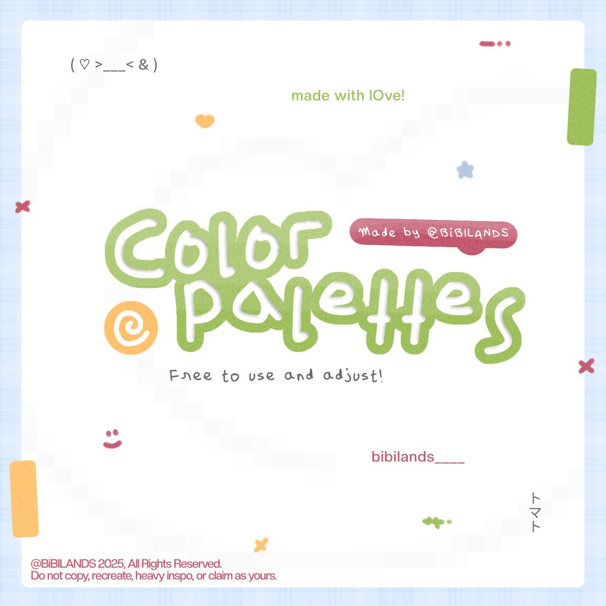 THEADORABLEINK's tweet image. 🏡 30 Color Palettes Unlocked! 
. . . Made by @BiBILANDS 🐈🥢🍅

💬 Free to use and adjust.
💬 Re-upload to any platforms are strictly prohibited.
💬 RT &amp;amp; LIKE are appreciated.