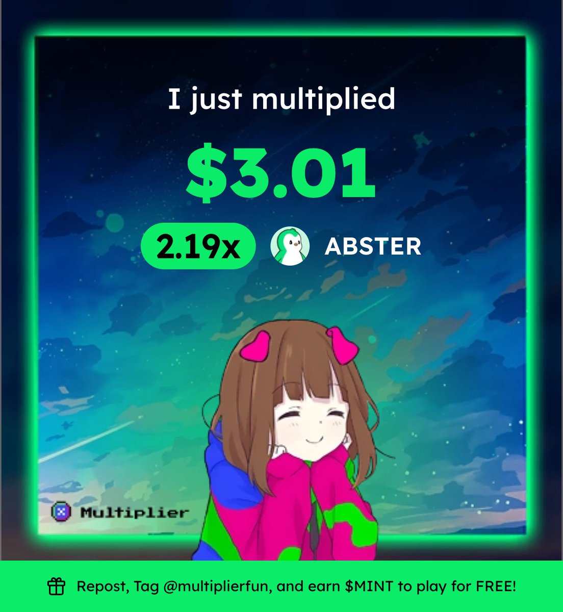 peerflips's tweet image. $ABSTER @multiplierfun am i rich? 

@AbstractChain