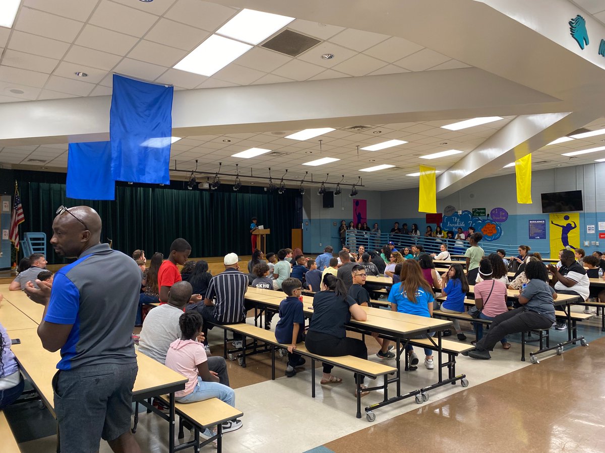 Student leadership organizations on our campus hosted, spoke to and toured our incoming 6th graders once again this year. #ChampionsOfExcellence #GoForGold #MPower #LeaderInMe 🌎