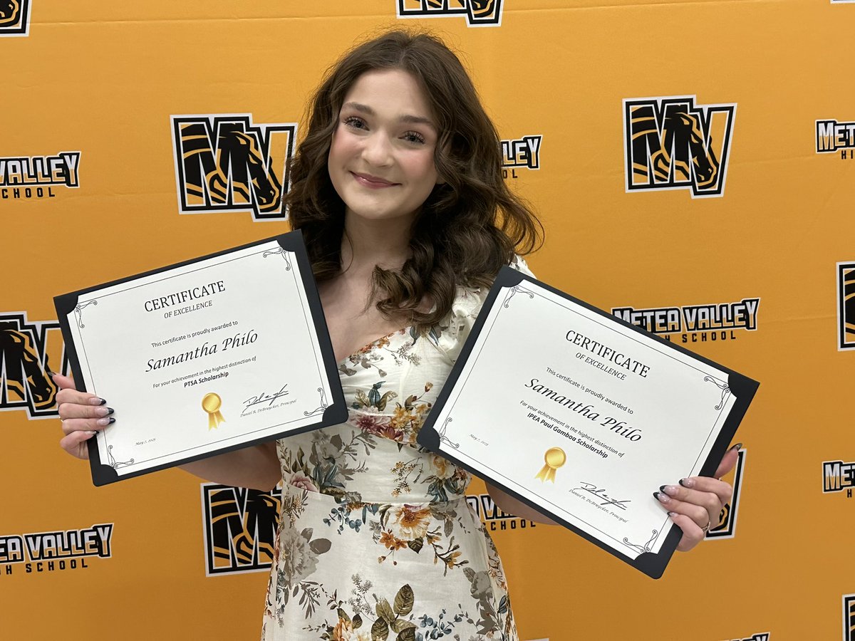Congratulations to Waubonsie Senior Addison Black and Metea Senior Samantha Philo