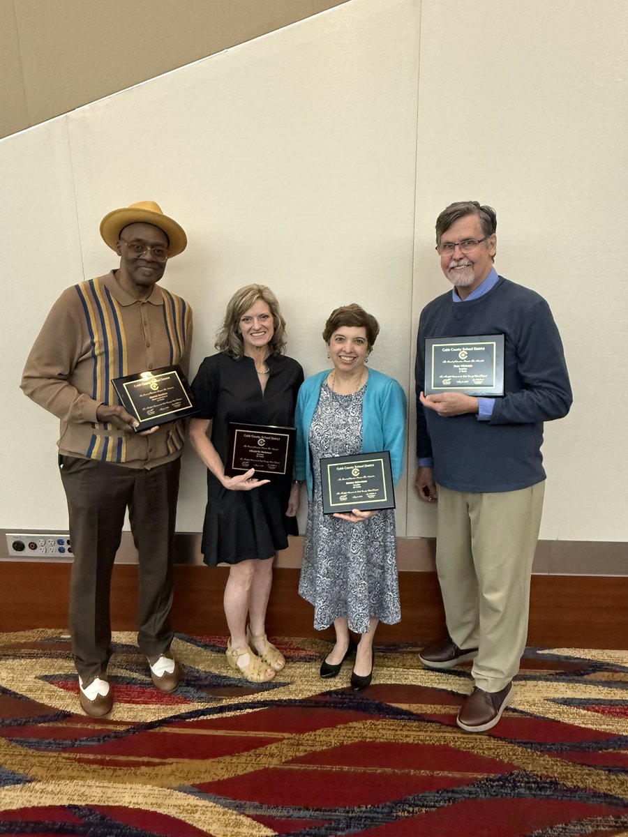 Recognized and celebrated 4 of our outstanding team members at today’s CCSD Retirement Luncheon.  These folks have left their mark on our school - both our minds and our hearts!  💕