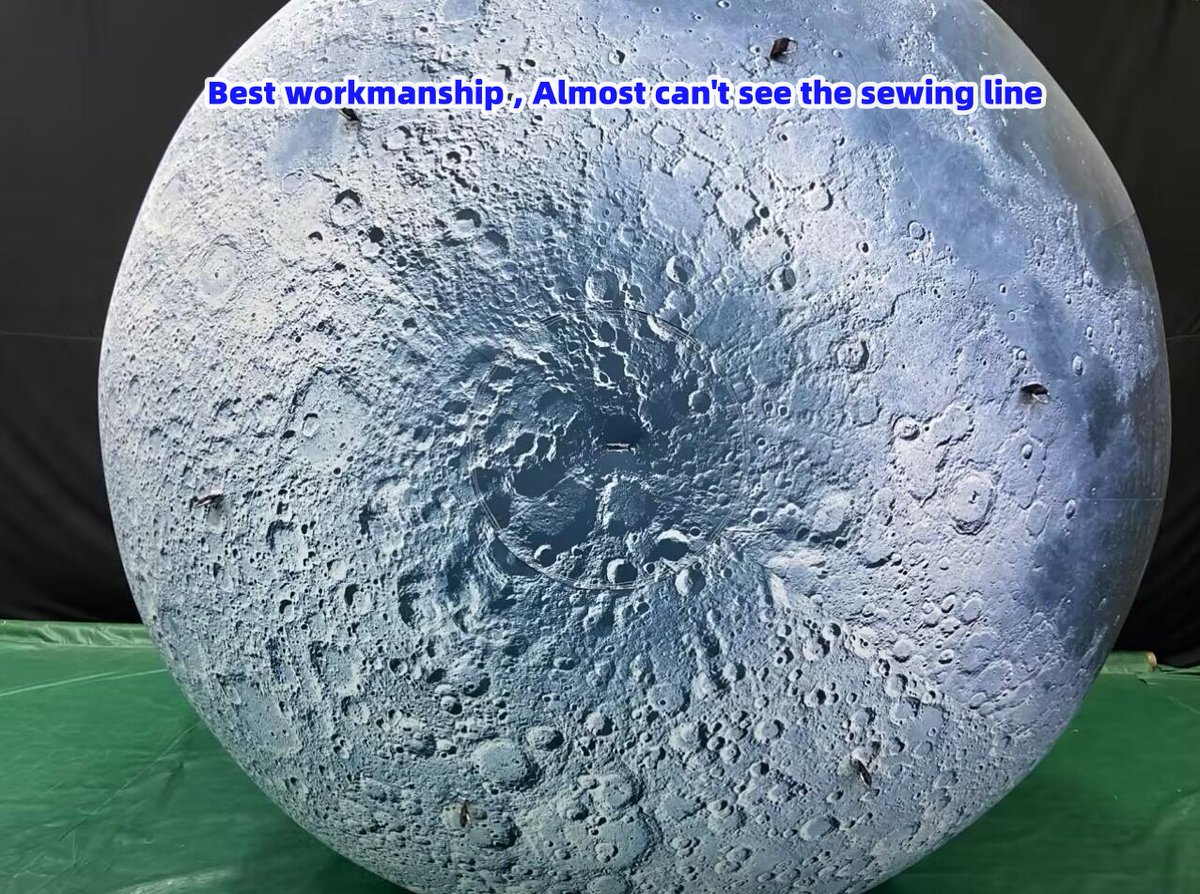Blow up inflatable moon balloon , with the best workmanship , Although the light is on, the sewing line is almost invisible, high quality if the first , we provide the best to each client , welcome inquiry if you are interested in it #moonballoon #fuyiinflatable #blowupballoon