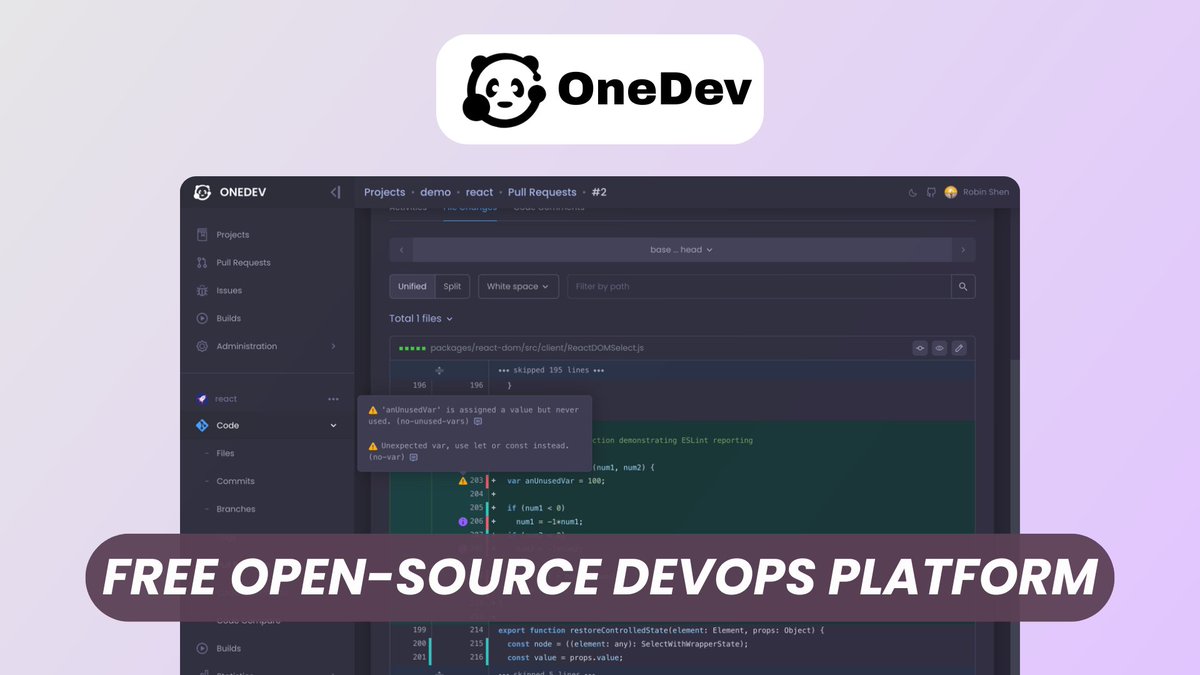 elest_io's tweet image. Discover OneDev, a free open-source DevOps platform including Git repositories, CI/CD, packages, and project management tools 🚀
🔗 youtu.be/2g0zAn-yGUY