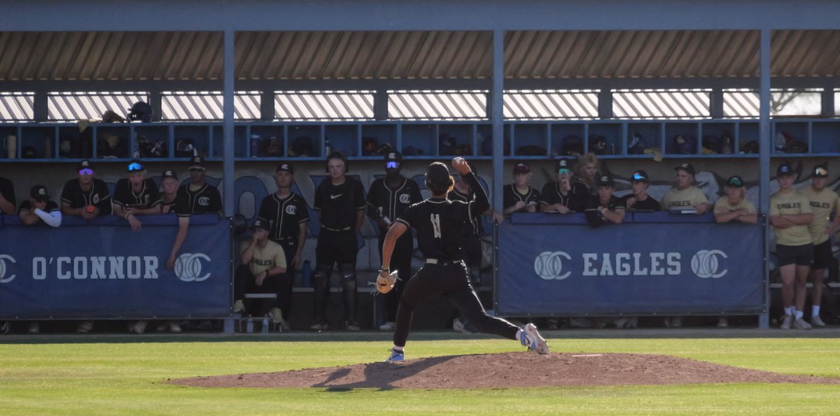 A 3rd inning grand slam off the bat of Ayden McGinnis powered <a href="/OHS_Eagles/">OHS Eagles</a> past Perry 5-4. The Eagles look to keep their championship hopes alive Saturday at 4 when they visit Brophy Prep.